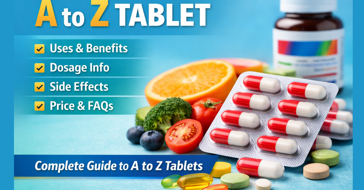 A to Z Tablet+ Daily Multivitamin Tablets Uses, Dosage, Side Effects, Price & FAQs
