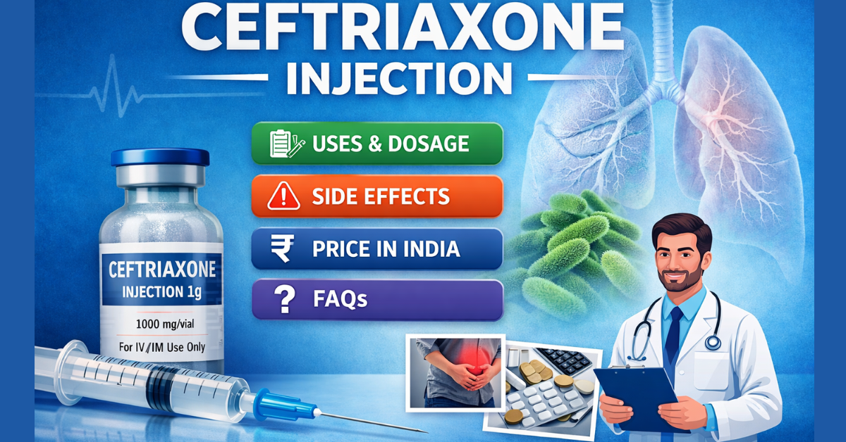 Ceftriaxone — including its uses, dose, side effects, price, and FAQs