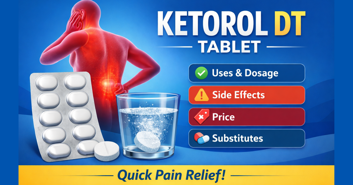 Ketorol DT Tablet Uses, Dose, Side Effects, Price & Substitutes