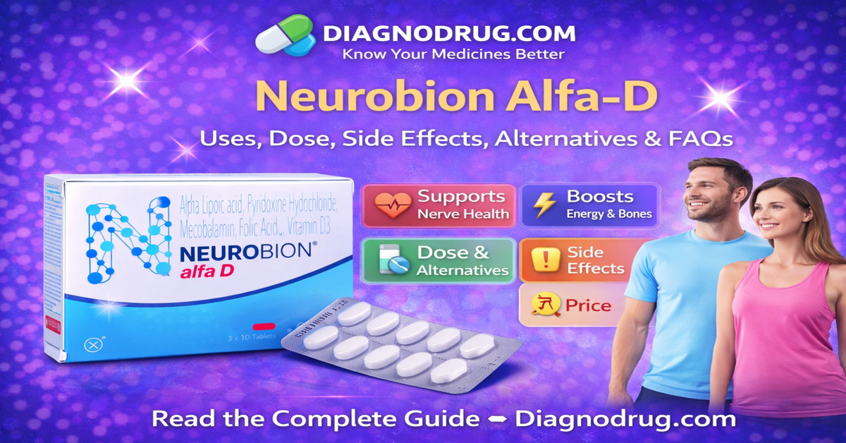 Neurobion Alfa-D Tablet – Uses, Dose, Side Effects, Price, Alternatives & FAQs