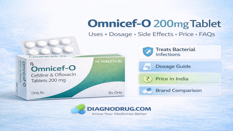 Omnicef-O 200 mg Tablet — Uses, Dosage, Side Effects, Price, FAQs & Brand Comparison