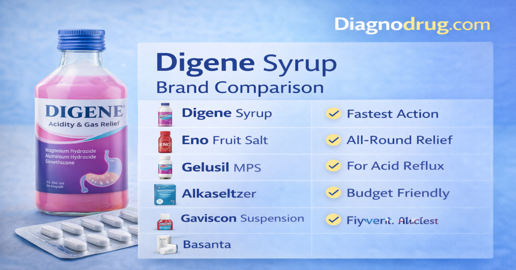 Digene Syrup Uses, Benefits, Dosage, and Side Effects with Brand Comparison