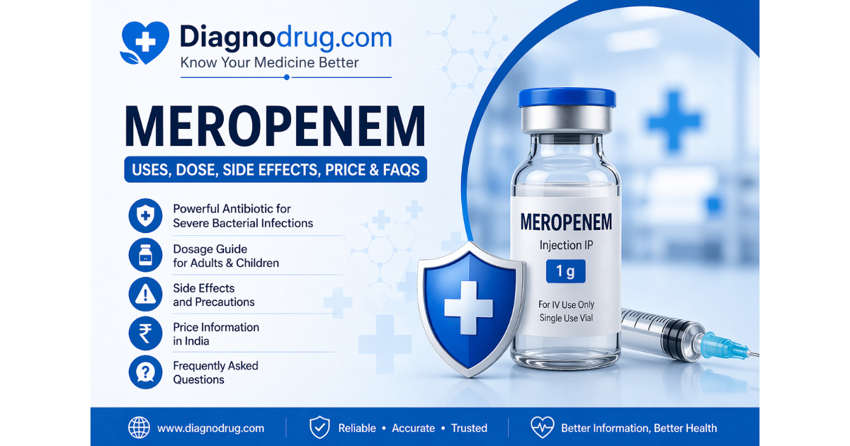 Meropenem Uses, Dosage, Side Effects, Price & FAQs