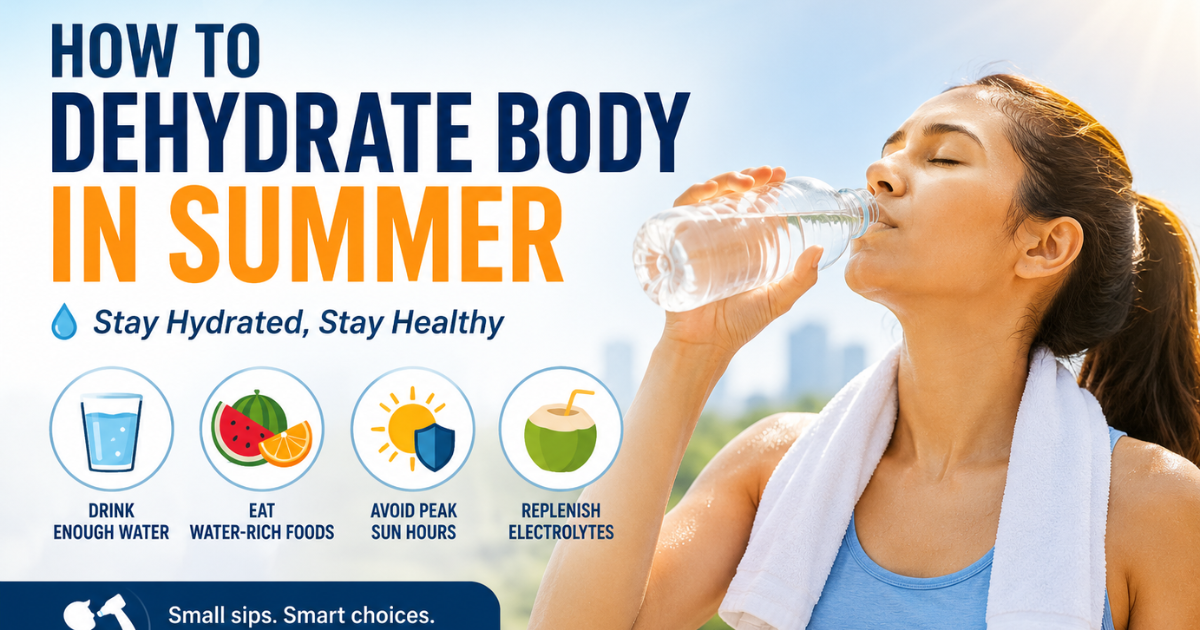 How the Body Gets Dehydrated in Summer (And How to Stay Safe)
