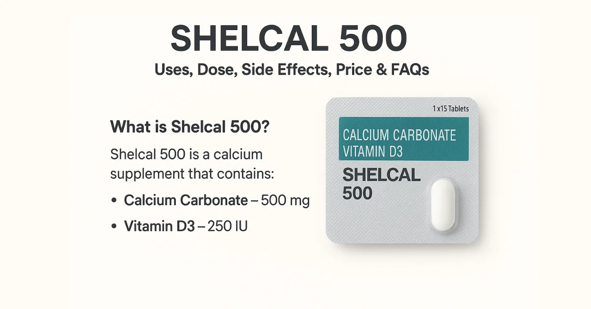 Shelcal 500 Tablet: Uses, Dose, Side Effects, Price & FAQs