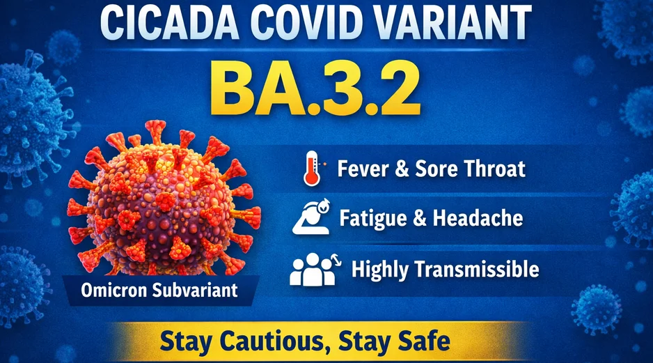 Cicada COVID Variant BA.3.2 Symptoms, Spread & Latest Updates (2026)